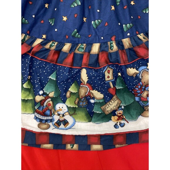 Daisy Kingdom Vintage Northwoods 3-Tier Girls Size 4 Winter Hooded Dress USA NWT - Picture 8 of 16